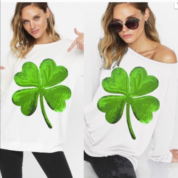 St Patrick’s Day sequin top - Picture 3 of 3